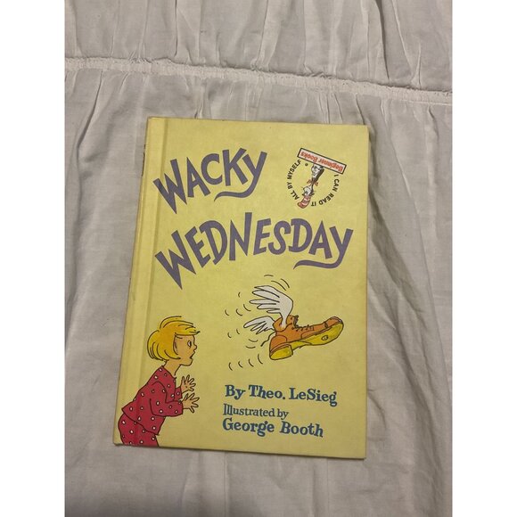 Wacky Wednesday By Theo. LeSieg Illustrated By George Booth Beginner Books Hardc - Picture 1 of 3